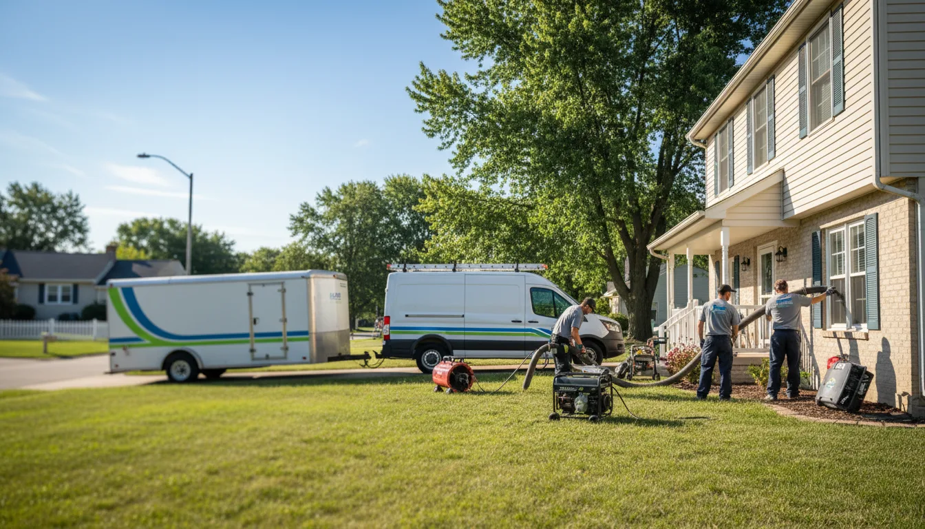 Flooded Basement Restoration And Cleanup With Repair in Battle Creek, IA near me